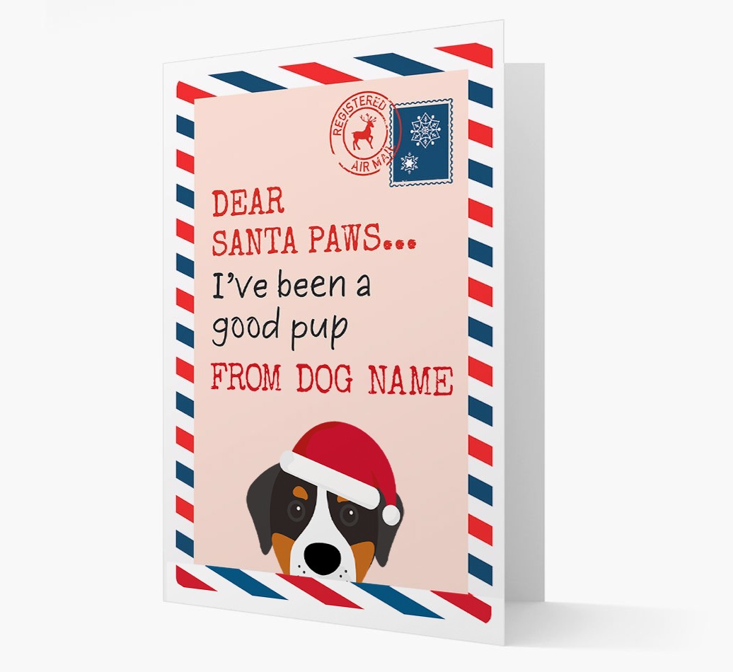 'Dear Santa' Card with your {breedFullName} Christmas Icon