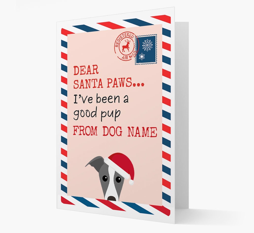 'Dear Santa' Card with your {breedFullName} Christmas Icon