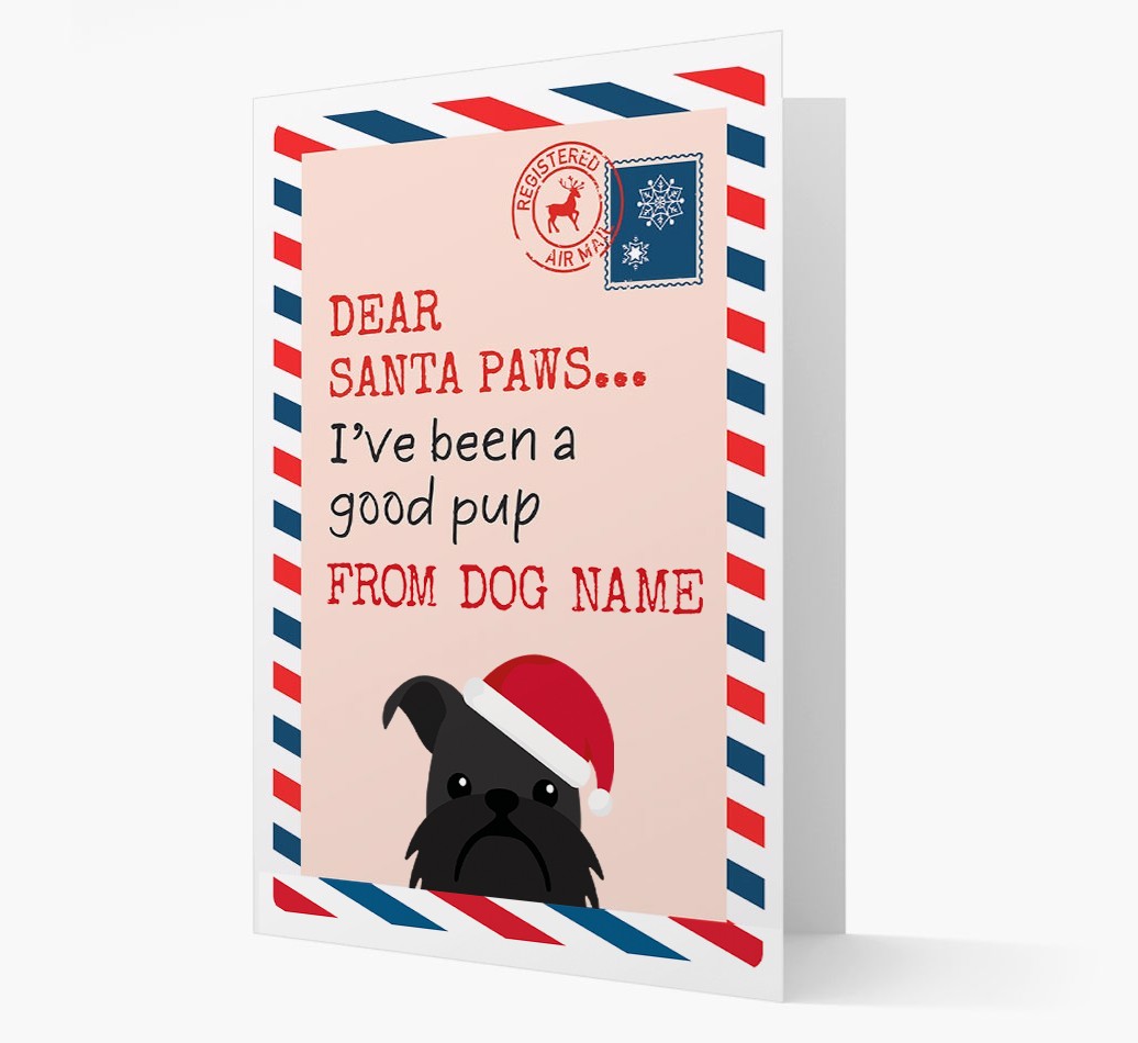 'Dear Santa' Card with your {breedFullName} Christmas Icon