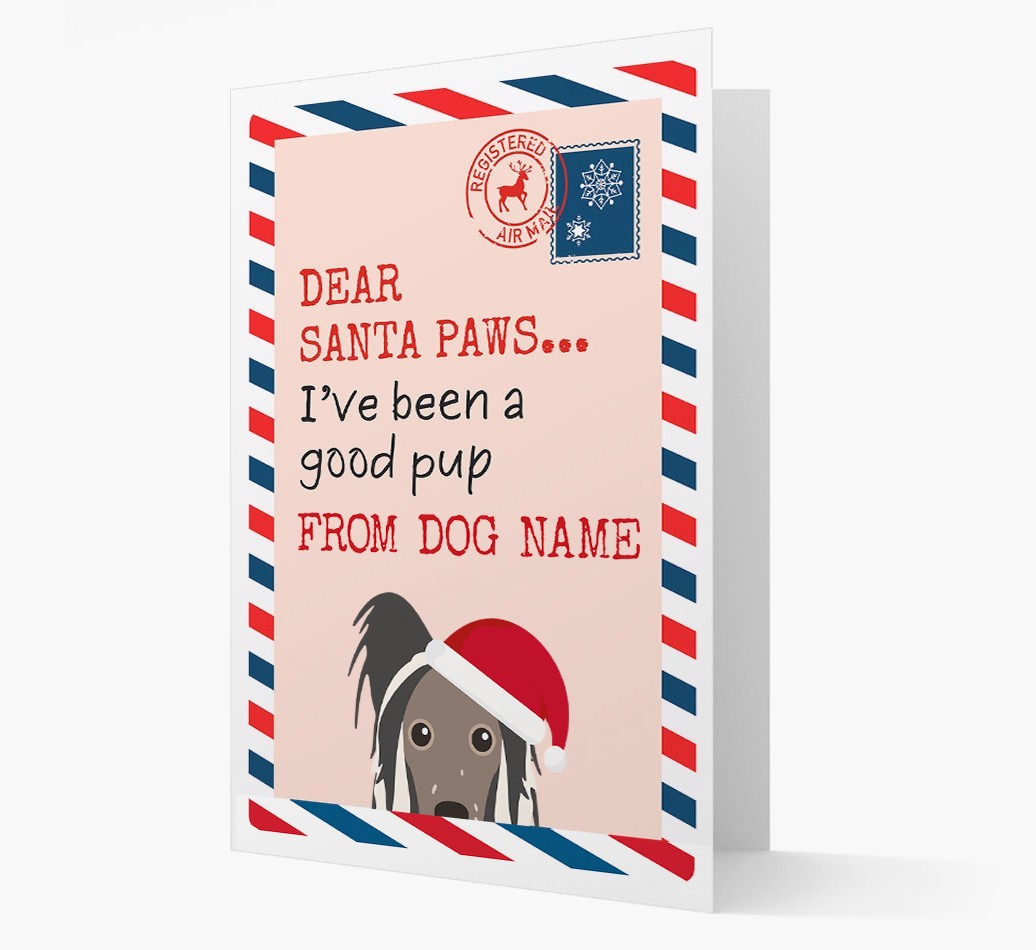 'Dear Santa' Card with your {breedFullName} Christmas Icon