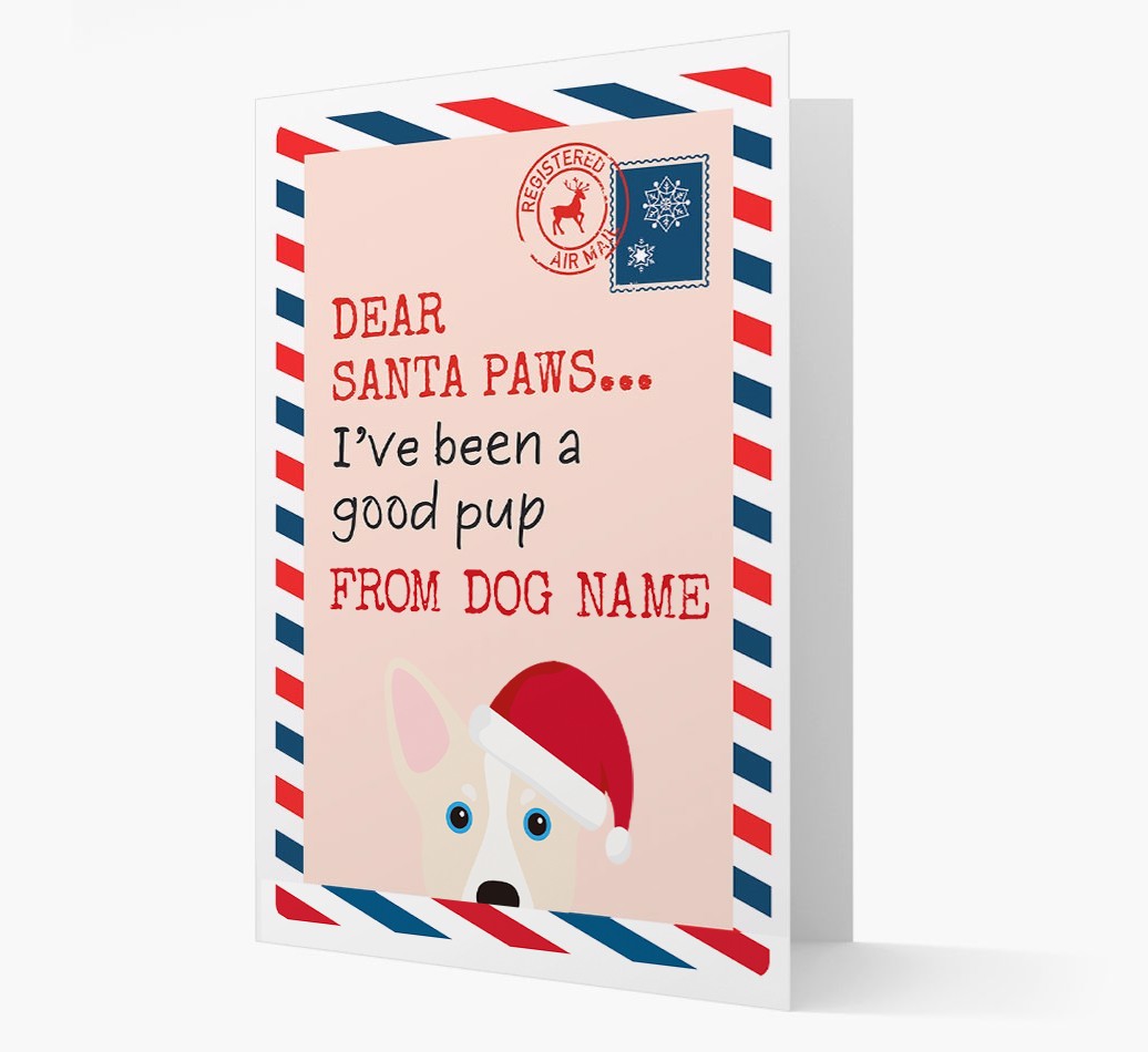 'Dear Santa' Card with your {breedFullName} Christmas Icon