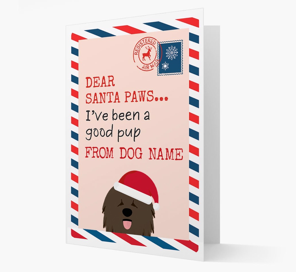 'Dear Santa' Card with your {breedFullName} Christmas Icon