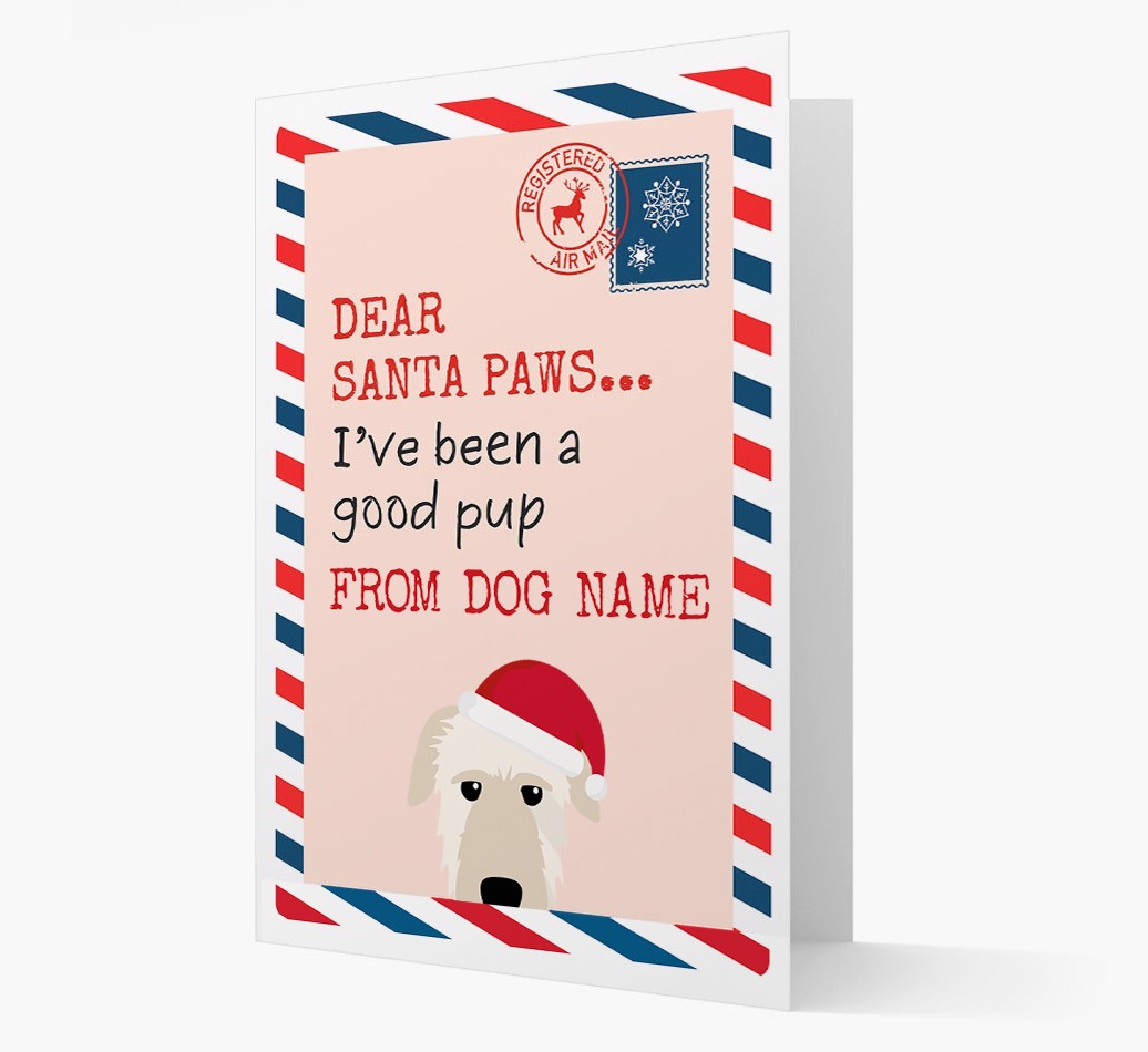 'Dear Santa' Card with your {breedFullName} Christmas Icon