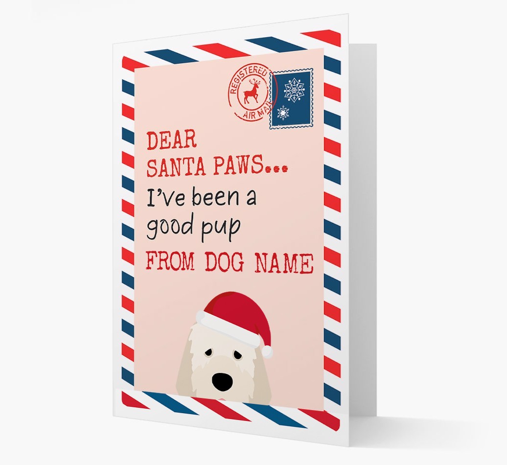 'Dear Santa' Card with your {breedFullName} Christmas Icon