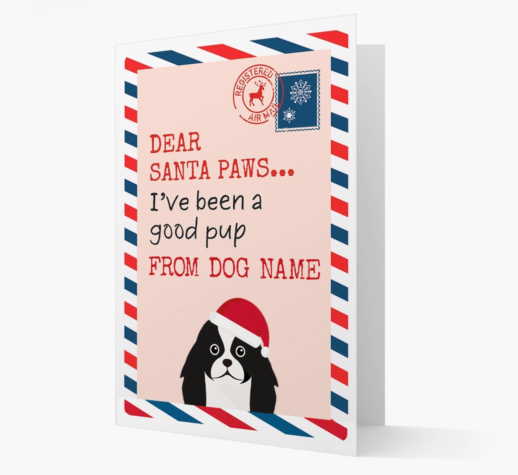 'Dear Santa' Card with your {breedFullName} Christmas Icon