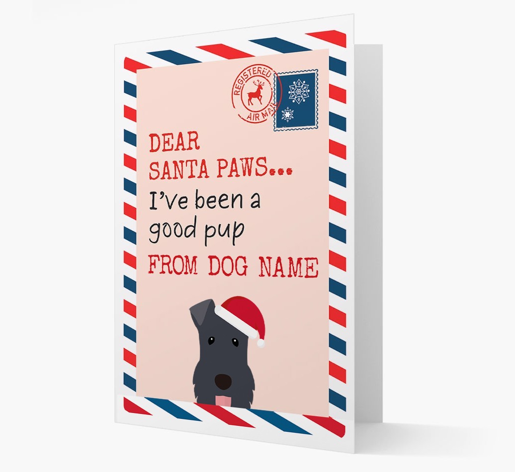 'Dear Santa' Card with your {breedFullName} Christmas Icon