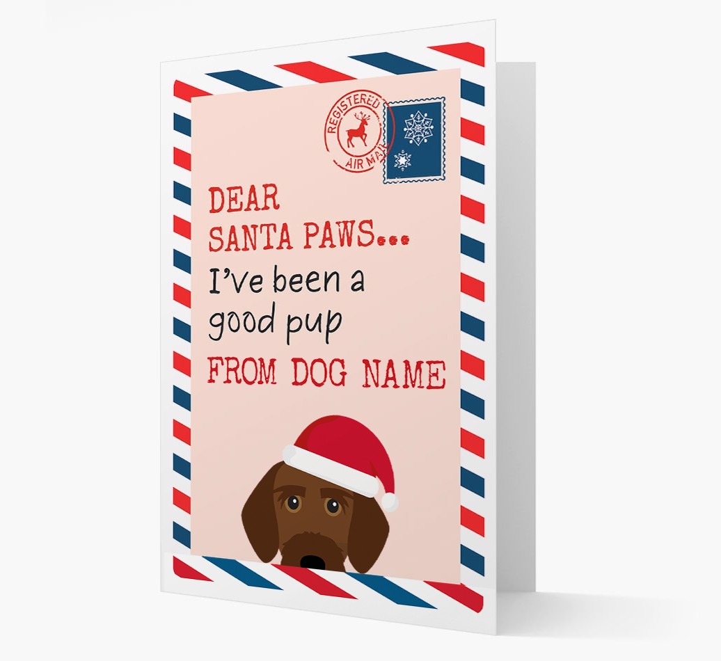 'Dear Santa' Card with your {breedFullName} Christmas Icon