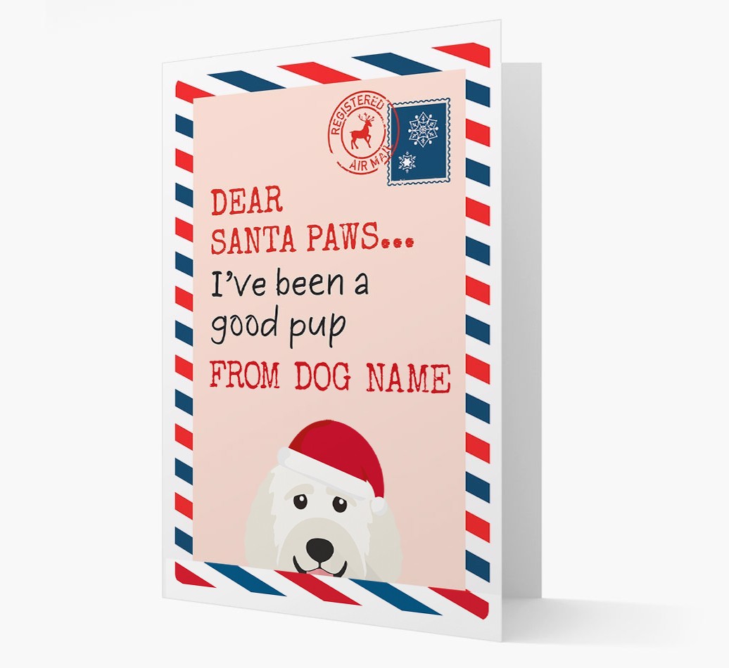 'Dear Santa' Card with your {breedFullName} Christmas Icon