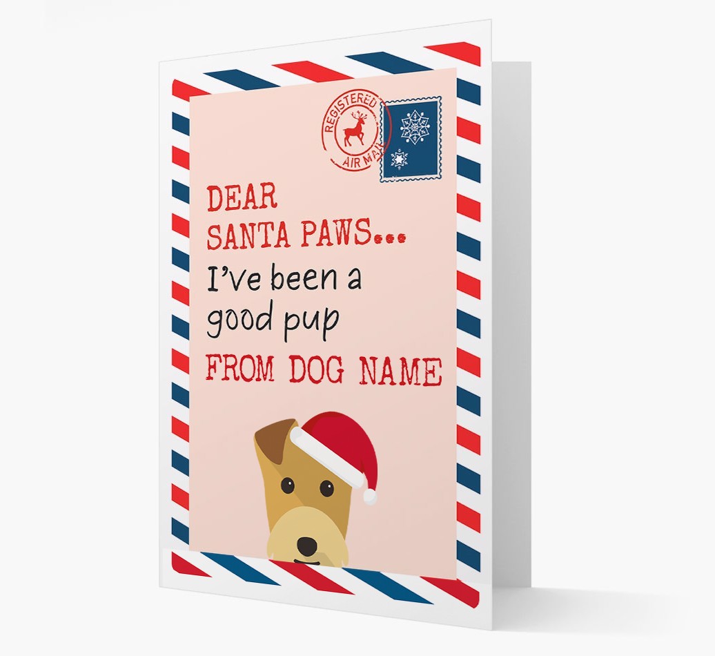 'Dear Santa' Card with your {breedFullName} Christmas Icon