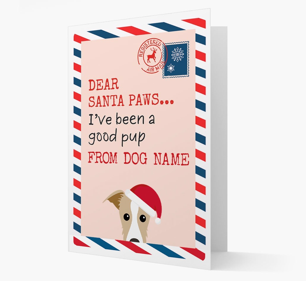 'Dear Santa' Card with your {breedFullName} Christmas Icon