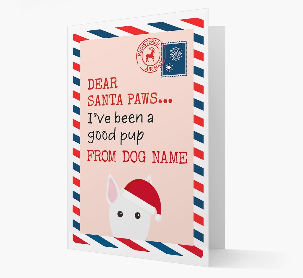 'Dear Santa' Card with your {breedFullName} Christmas Icon
