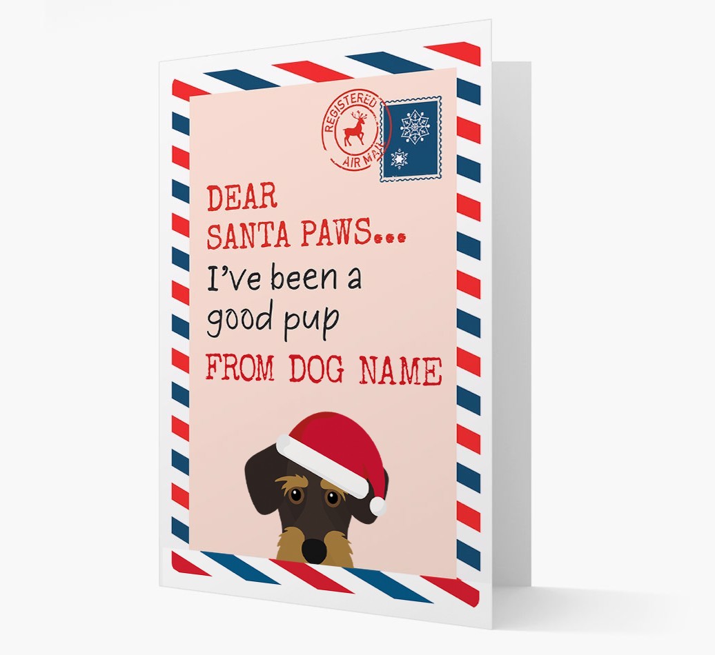 'Dear Santa' Card with your {breedFullName} Christmas Icon