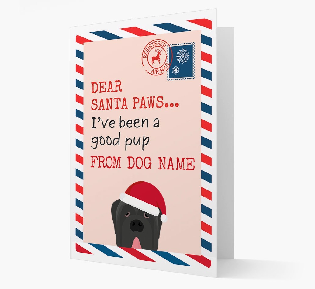 'Dear Santa' Card with your {breedFullName} Christmas Icon