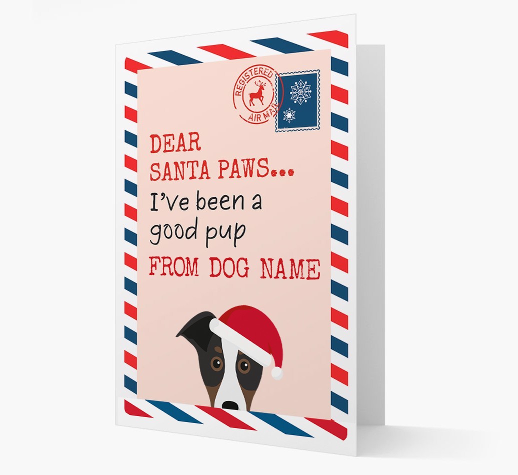 'Dear Santa' Card with your {breedFullName} Christmas Icon
