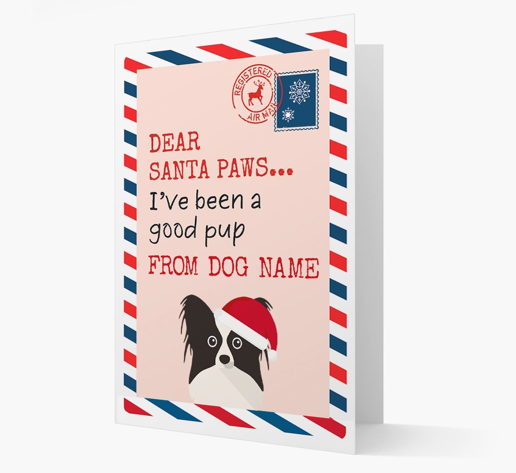 'Dear Santa' Card with your {breedFullName} Christmas Icon
