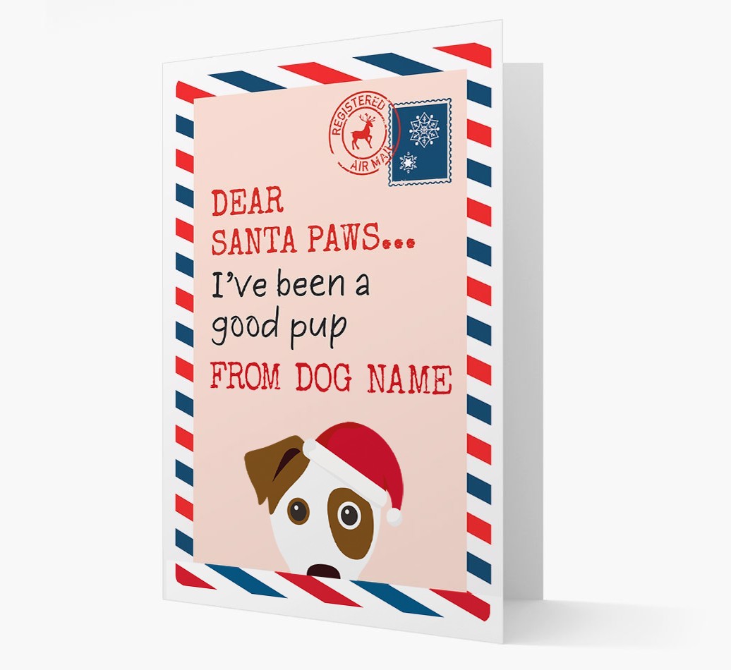 'Dear Santa' Card with your {breedFullName} Christmas Icon