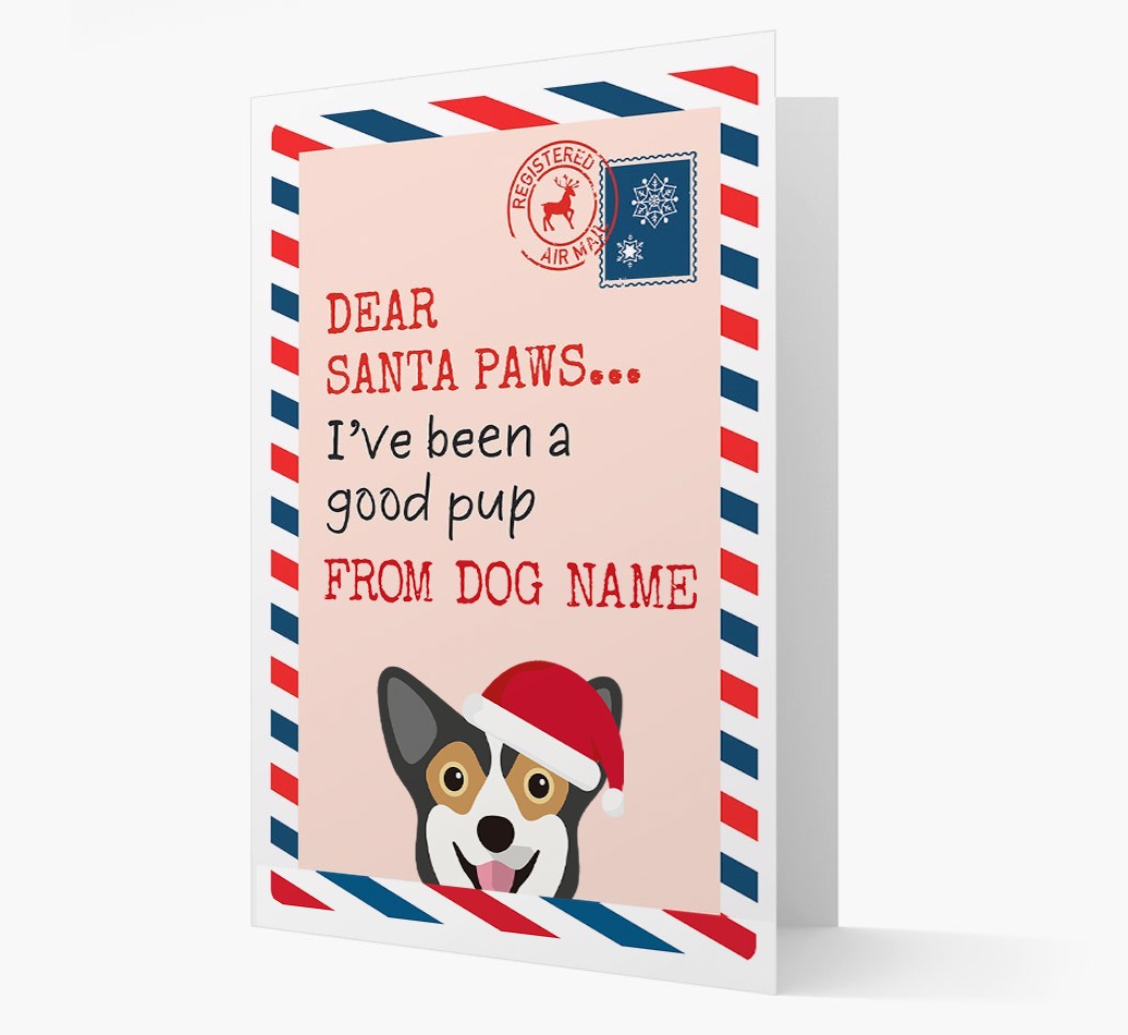 'Dear Santa' Card with your {breedFullName} Christmas Icon