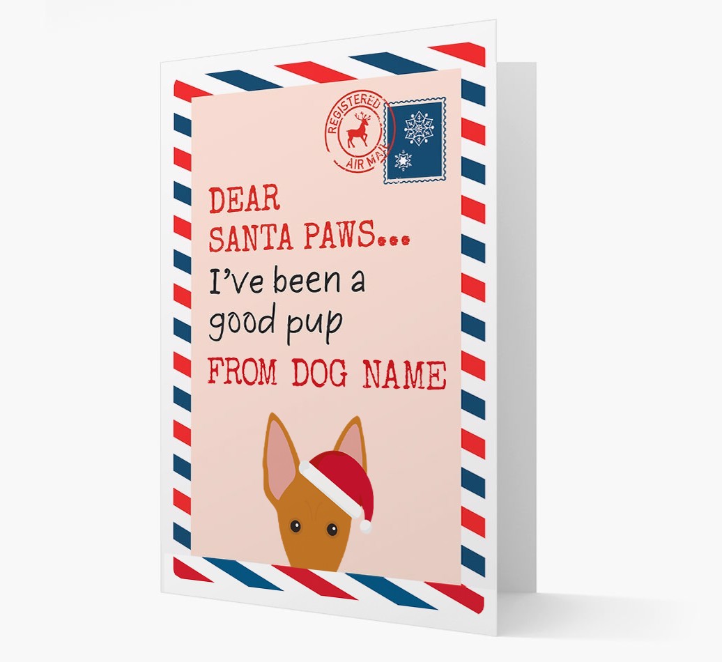 'Dear Santa' Card with your {breedFullName} Christmas Icon