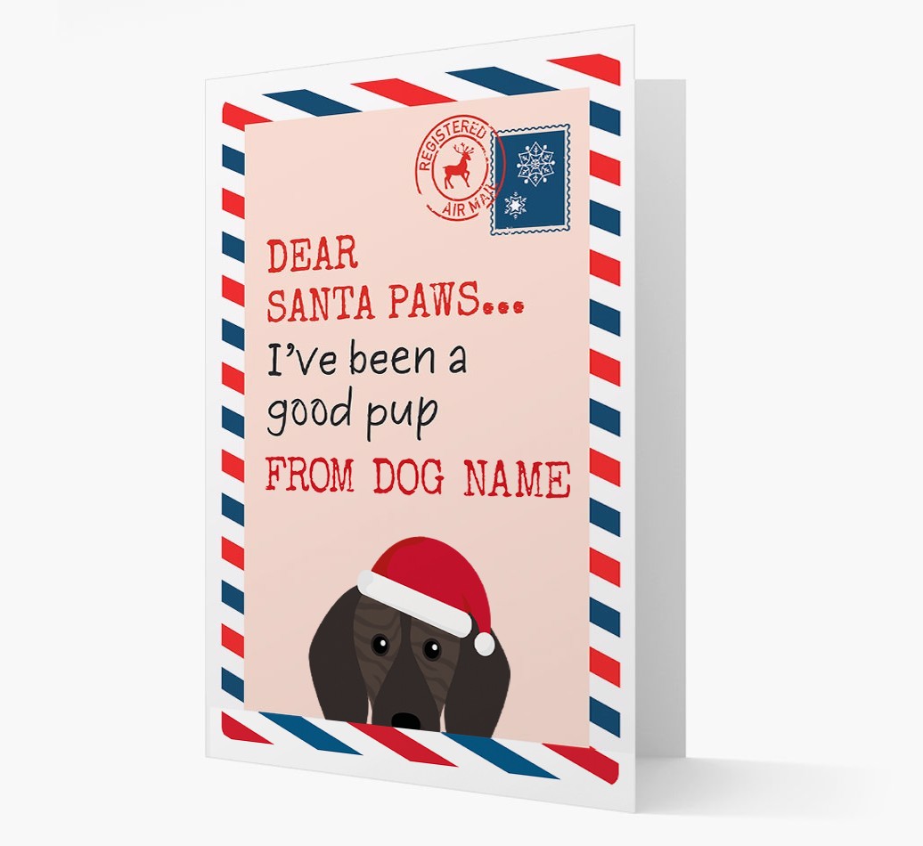 'Dear Santa' Card with your {breedFullName} Christmas Icon