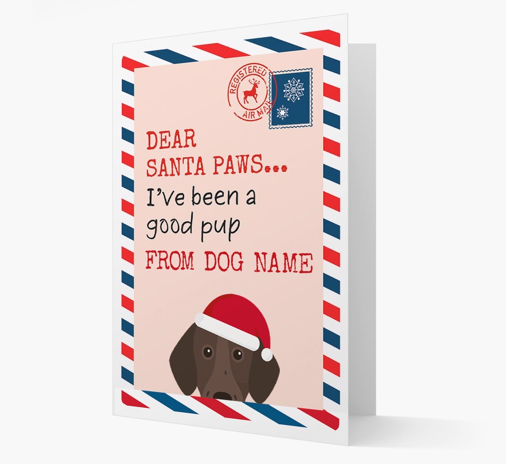 'Dear Santa' Card with your {breedFullName} Christmas Icon