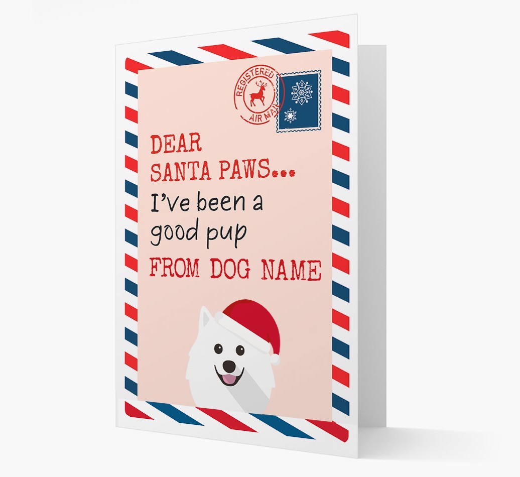 'Dear Santa' Card with your {breedFullName} Christmas Icon