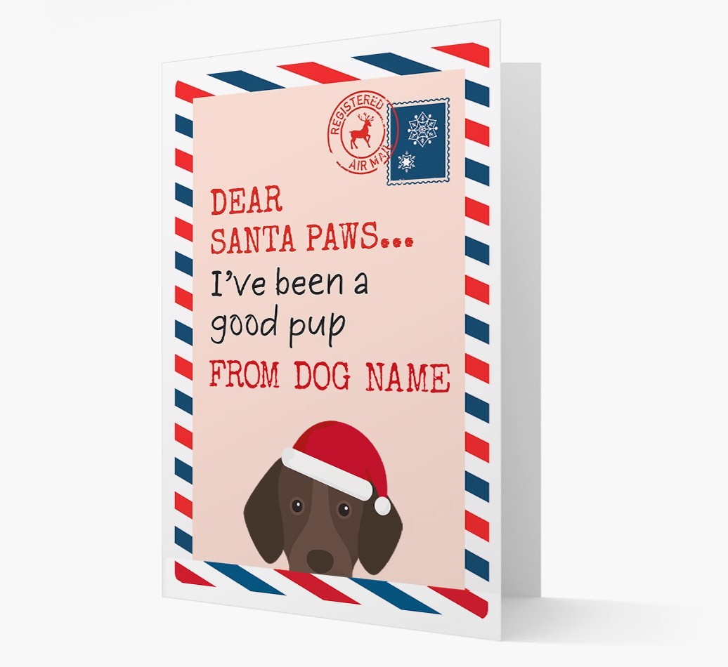 'Dear Santa' Card with your {breedFullName} Christmas Icon