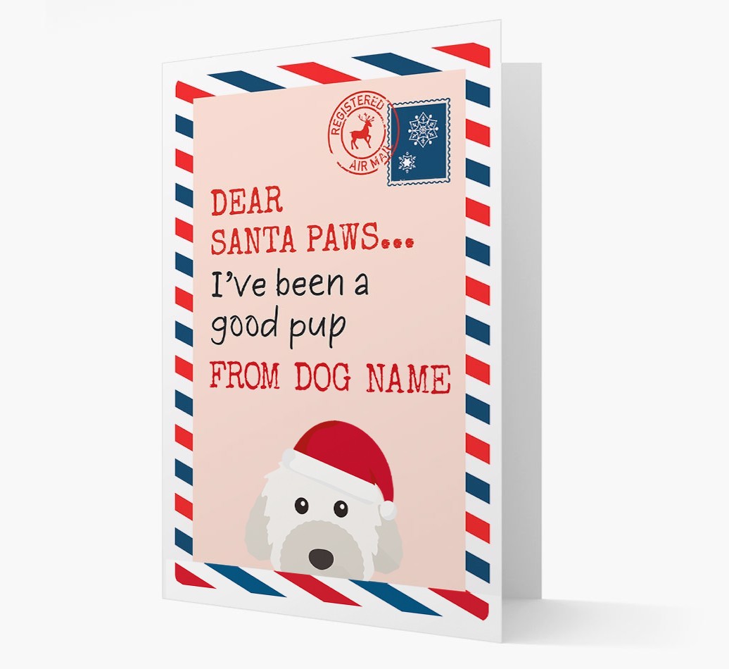'Dear Santa' Card with your {breedFullName} Christmas Icon