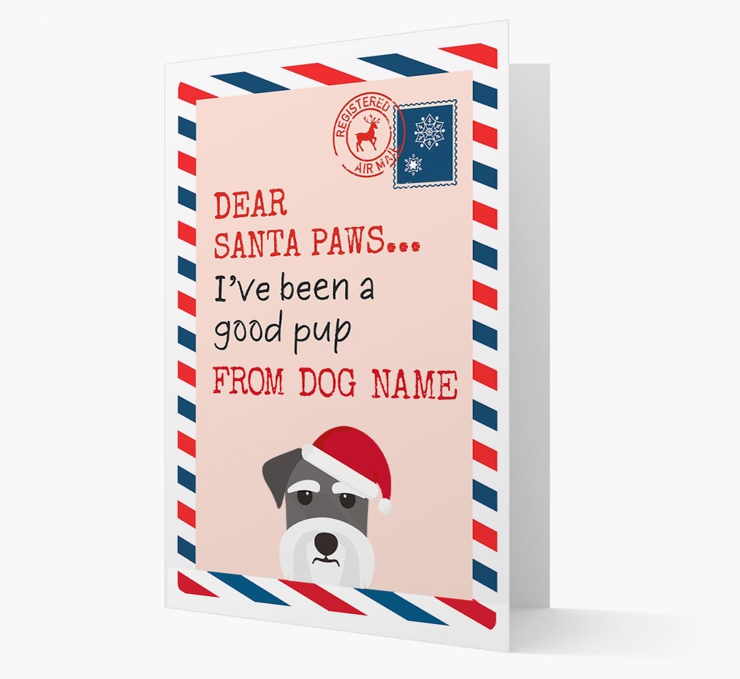 'Dear Santa' Card with your {breedFullName} Christmas Icon