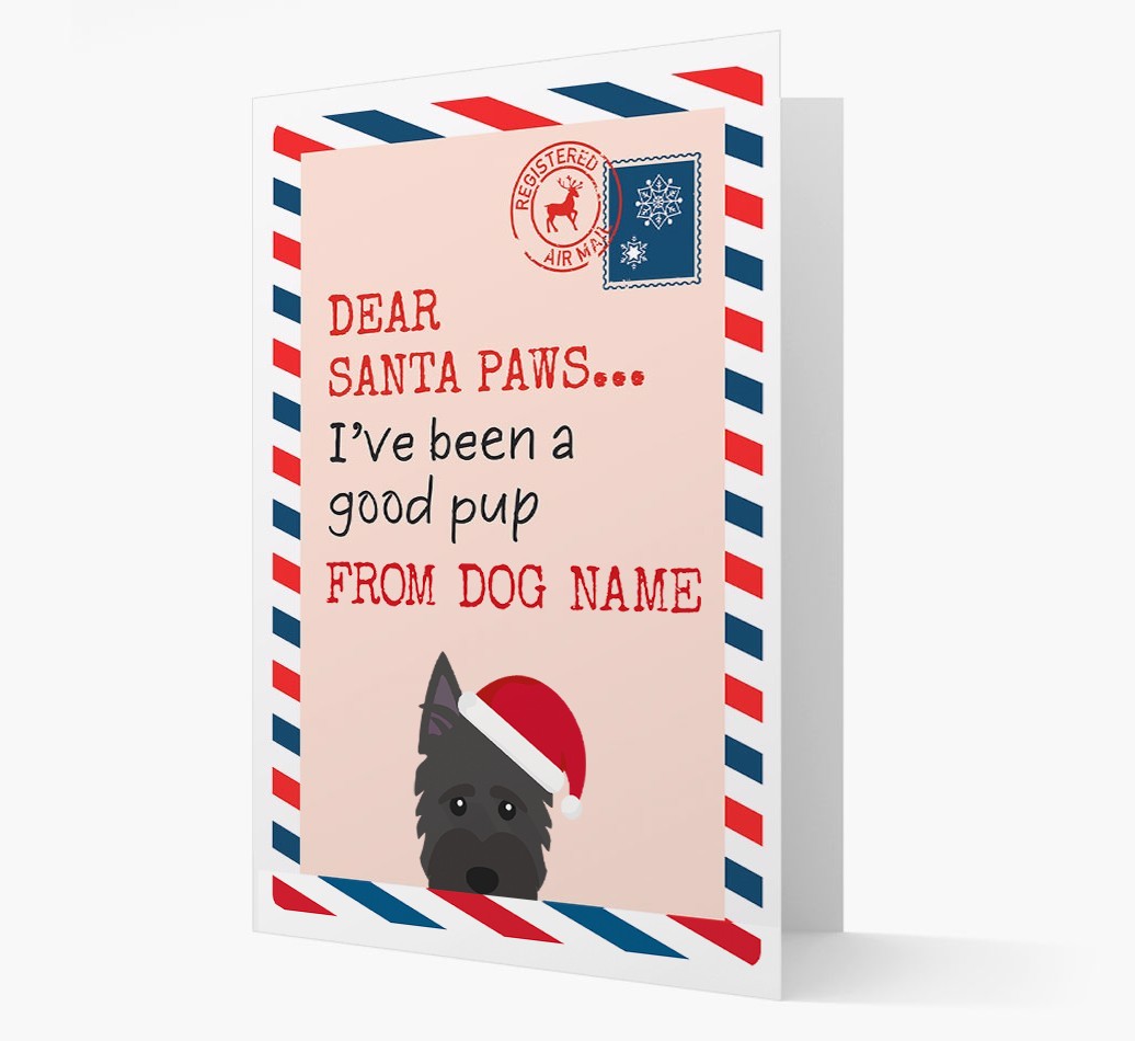 'Dear Santa' Card with your {breedFullName} Christmas Icon