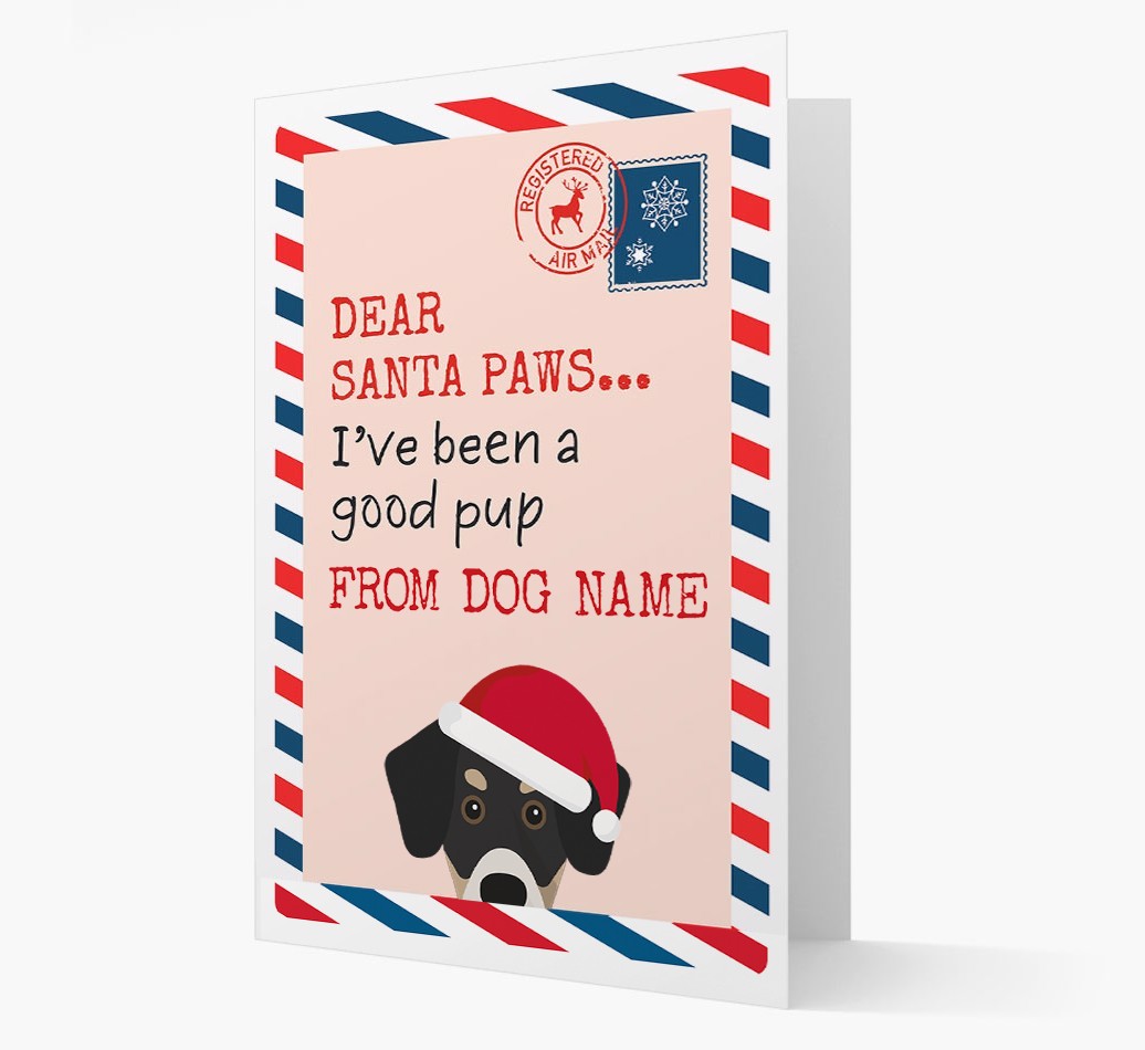 'Dear Santa' Card with your {breedFullName} Christmas Icon