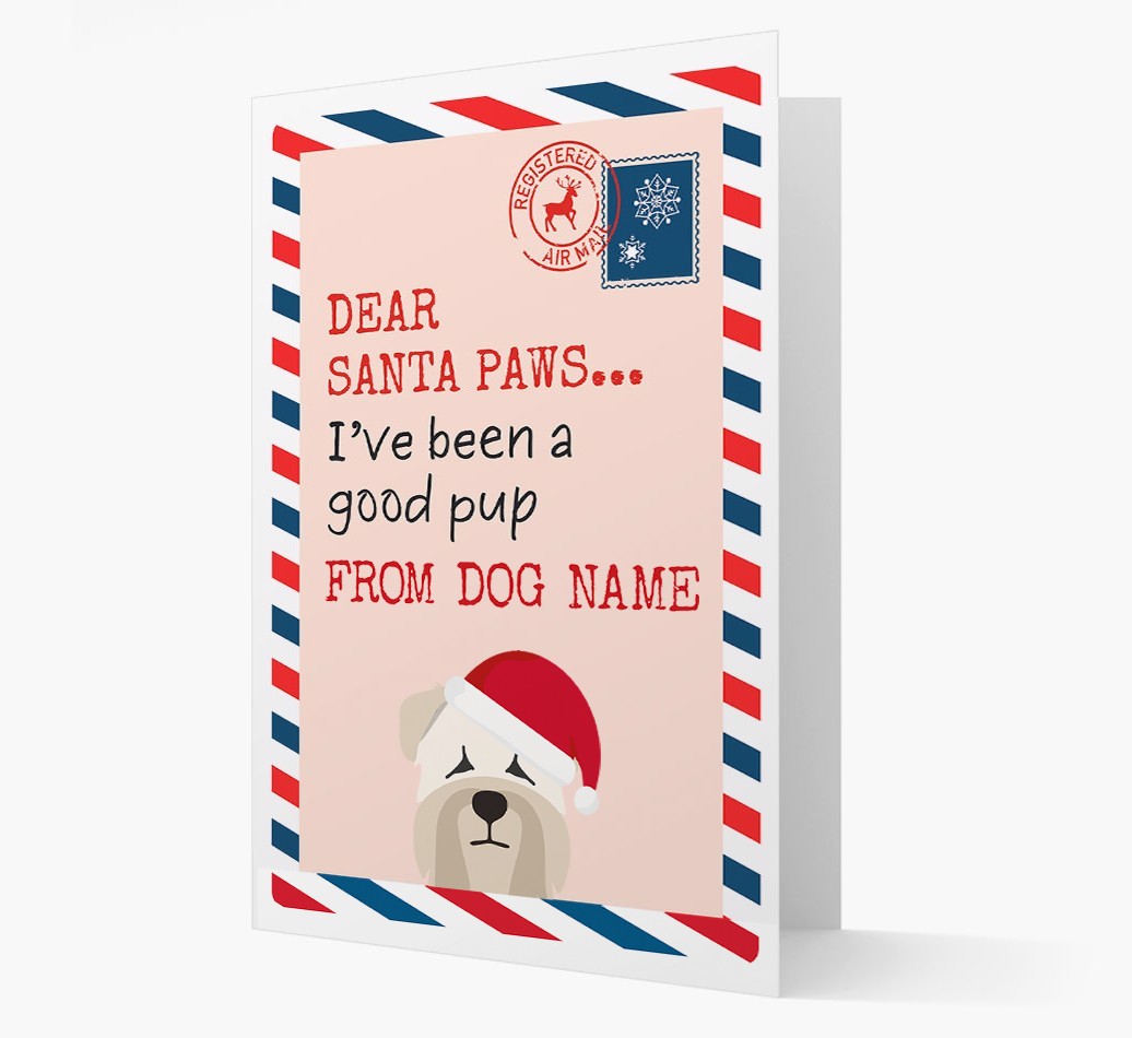 'Dear Santa' Card with your {breedFullName} Christmas Icon