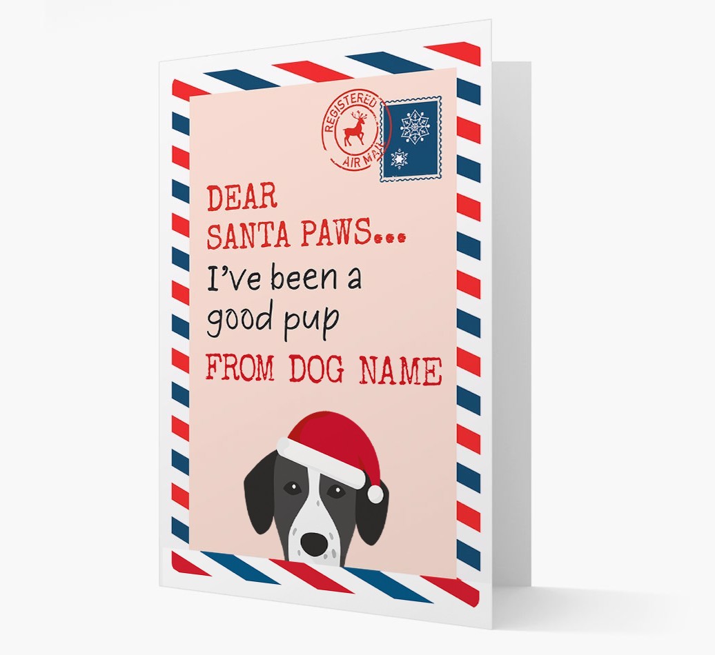 'Dear Santa' Card with your {breedFullName} Christmas Icon