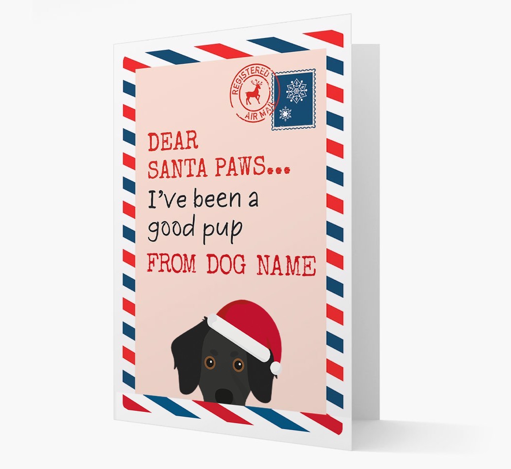 'Dear Santa' Card with your {breedFullName} Christmas Icon
