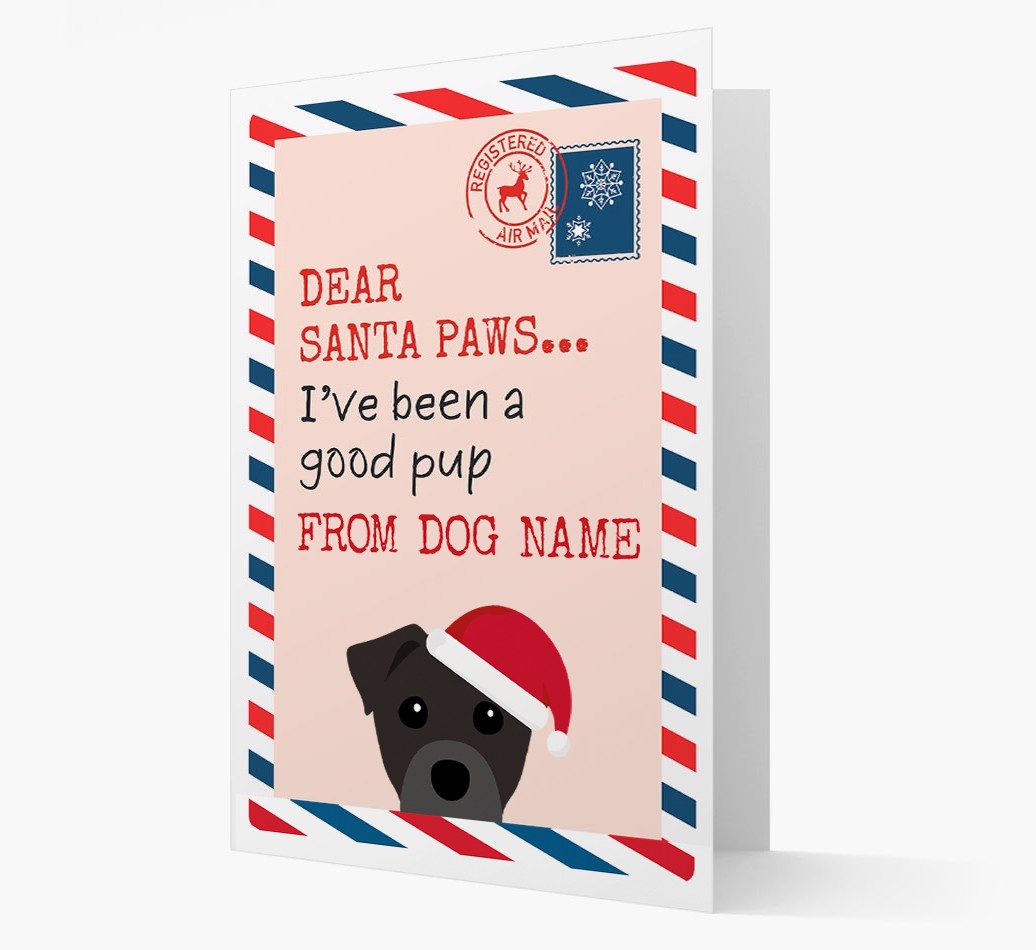 'Dear Santa' Card with your {breedFullName} Christmas Icon