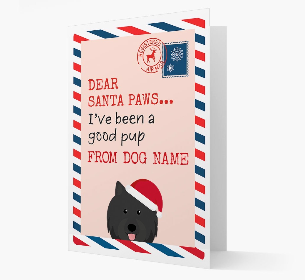 'Dear Santa' Card with your {breedFullName} Christmas Icon