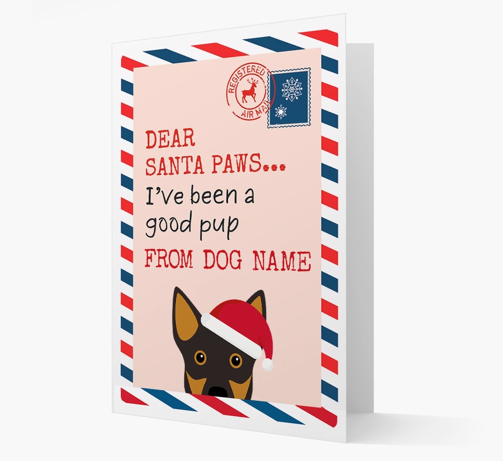 'Dear Santa' Card with your {breedFullName} Christmas Icon