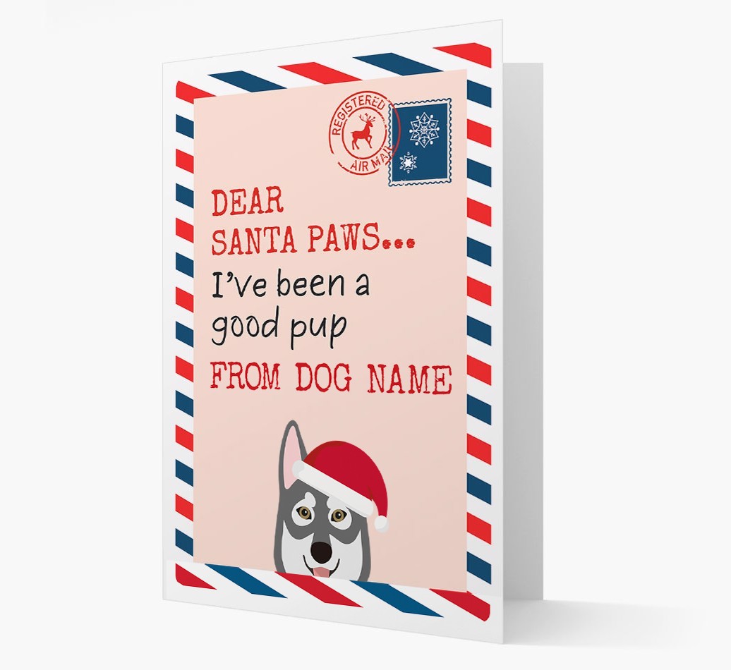 'Dear Santa' Card with your {breedFullName} Christmas Icon