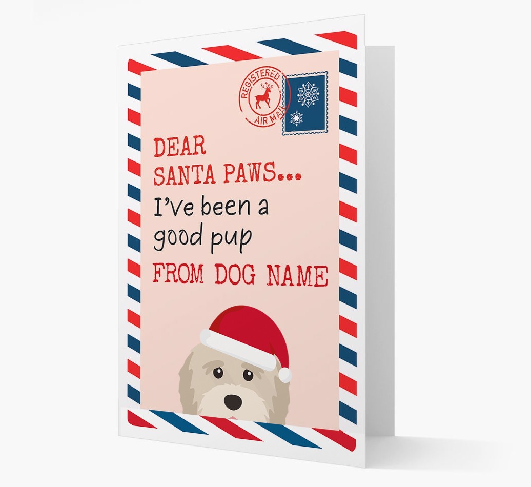 'Dear Santa' Card with your {breedFullName} Christmas Icon
