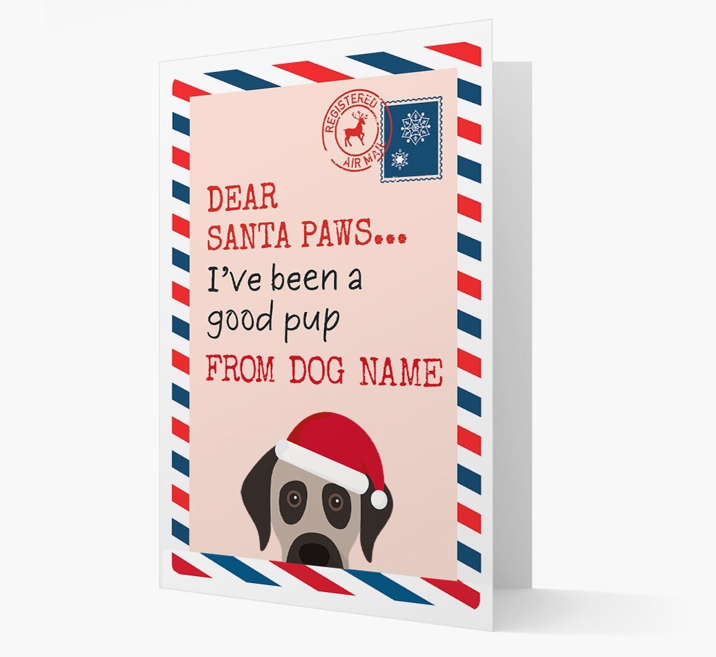 'Dear Santa' Card with your {breedFullName} Christmas Icon