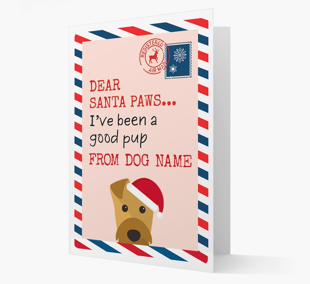 'Dear Santa' Card with your {breedFullName} Christmas Icon