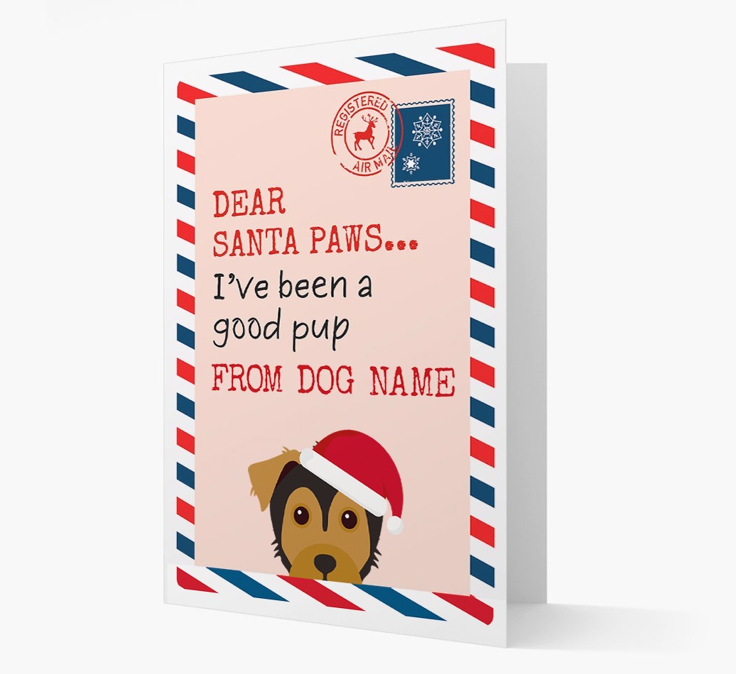 'Dear Santa' Card with your {breedFullName} Christmas Icon
