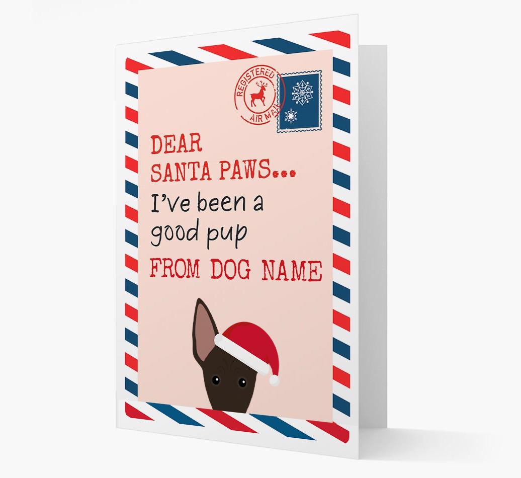 'Dear Santa' Card with your {breedFullName} Christmas Icon