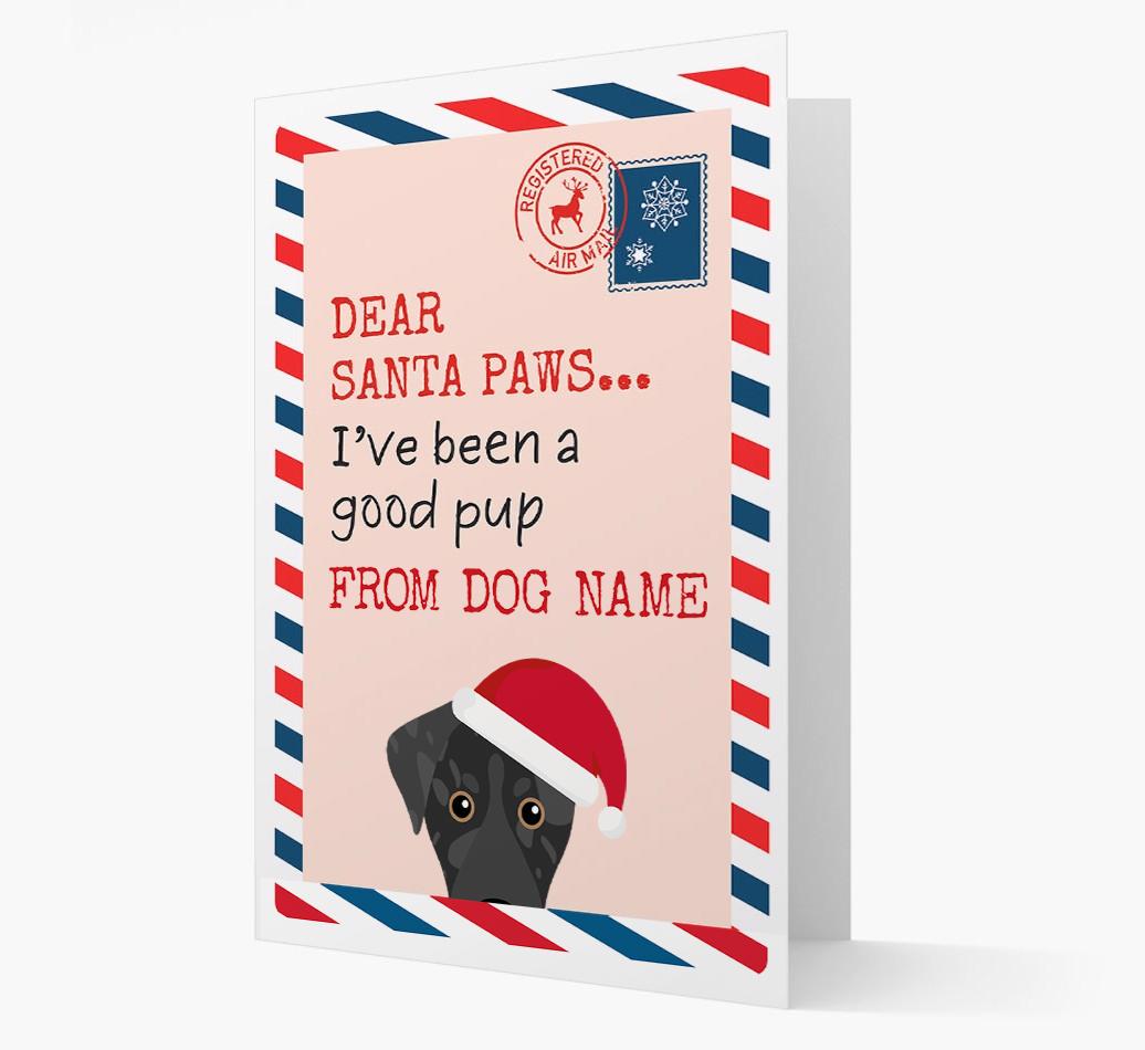 'Dear Santa' Card with your {breedFullName} Christmas Icon