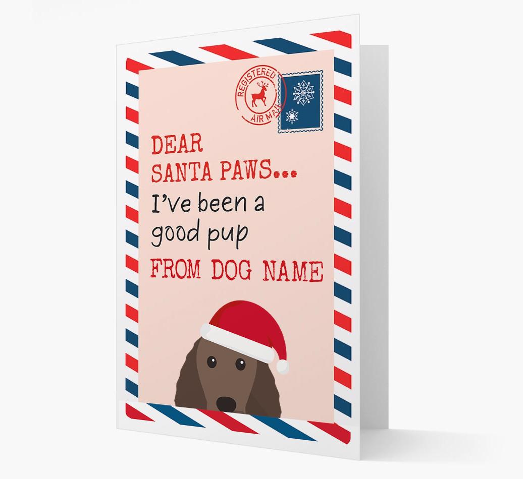 'Dear Santa' Card with your {breedFullName} Christmas Icon