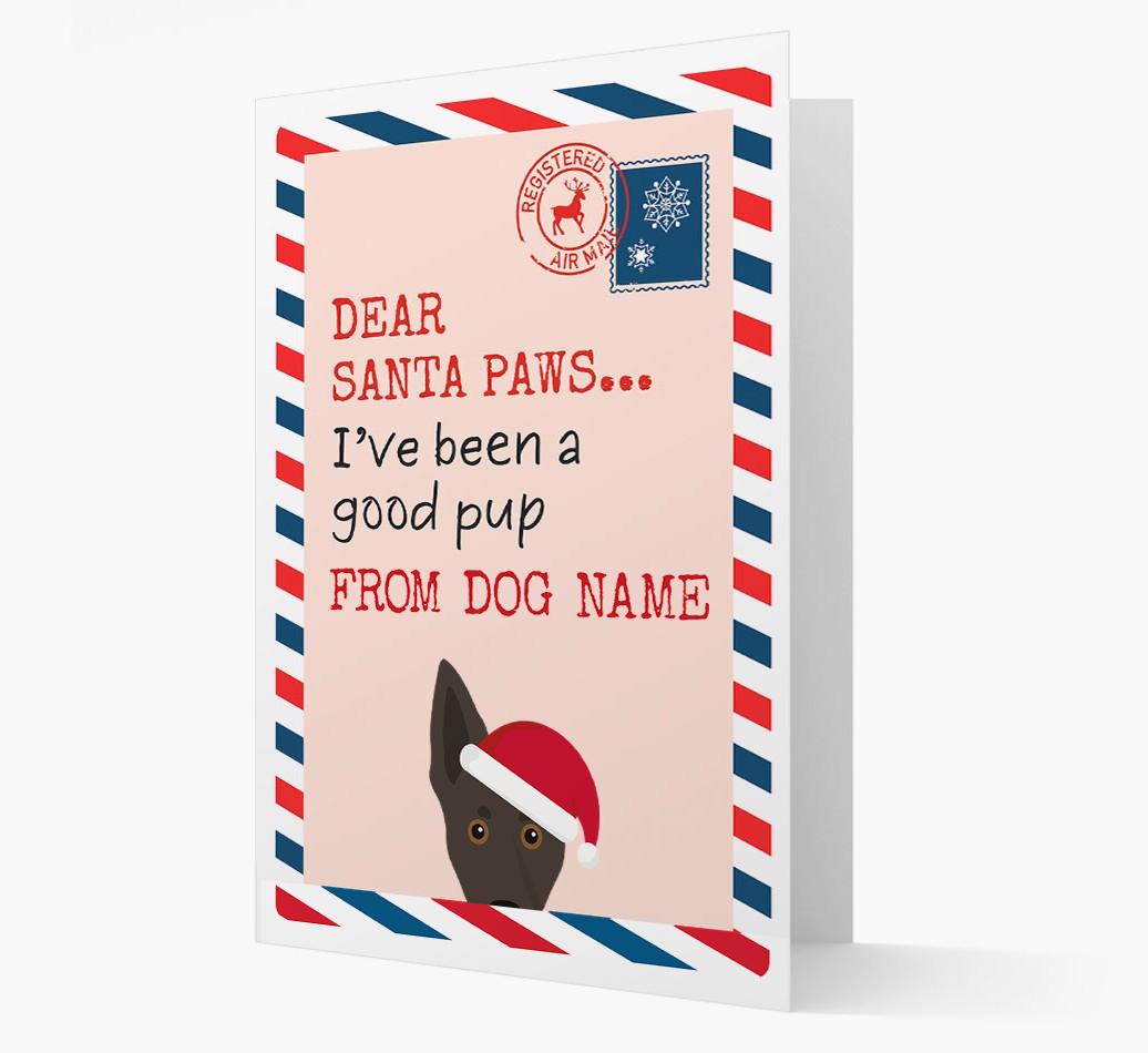 'Dear Santa' Card with your {breedFullName} Christmas Icon