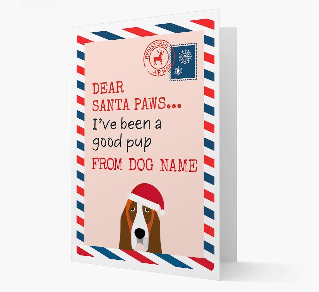 'Dear Santa' Card with your {breedFullName} Christmas Icon