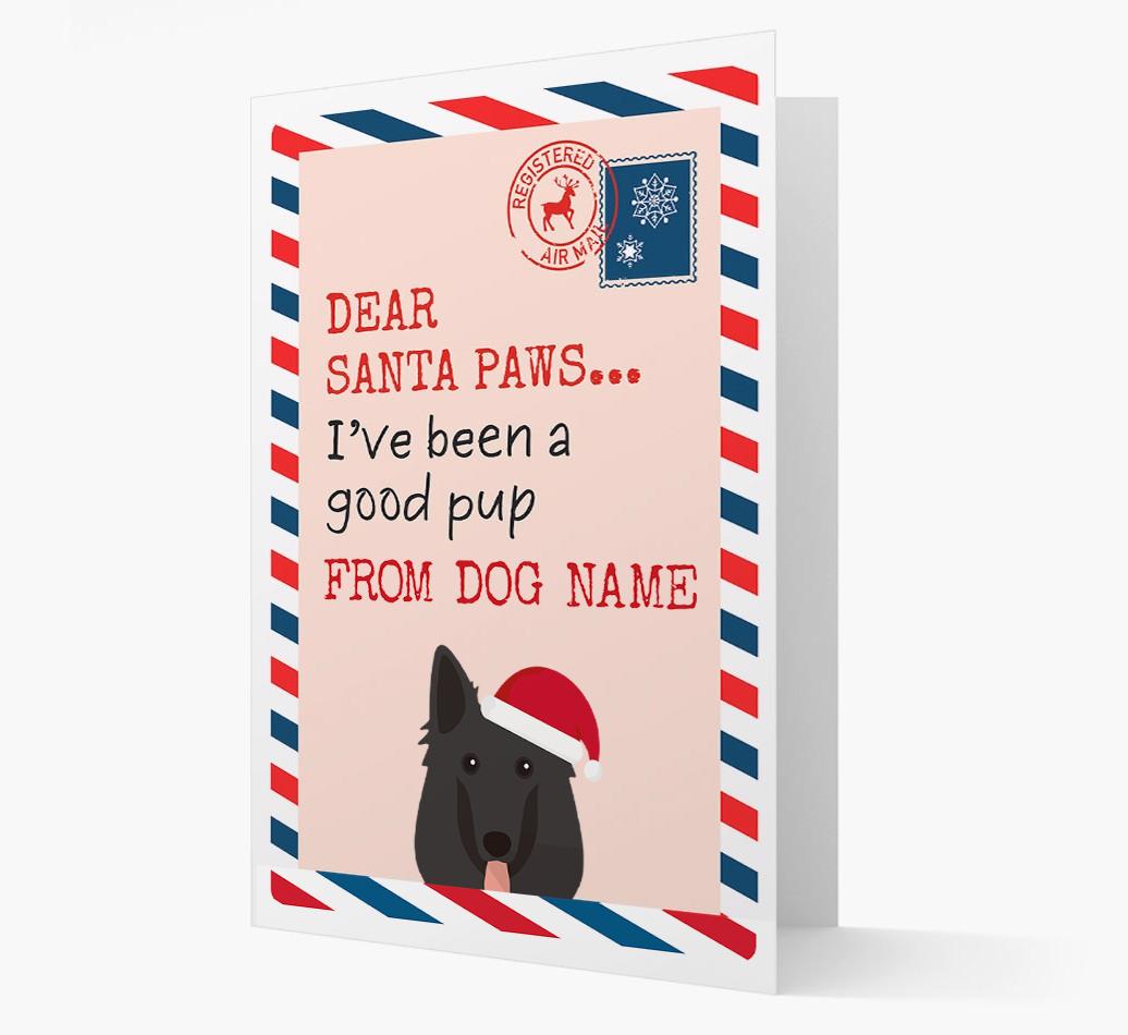 'Dear Santa' Card with your {breedFullName} Christmas Icon