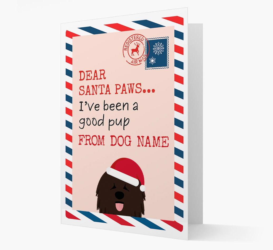 'Dear Santa' Card with your {breedFullName} Christmas Icon