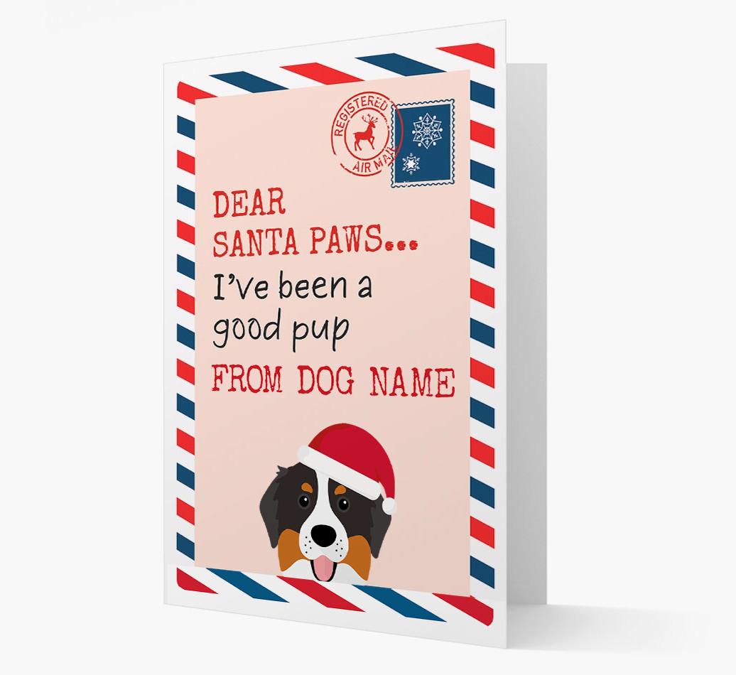 'Dear Santa' Card with your {breedFullName} Christmas Icon