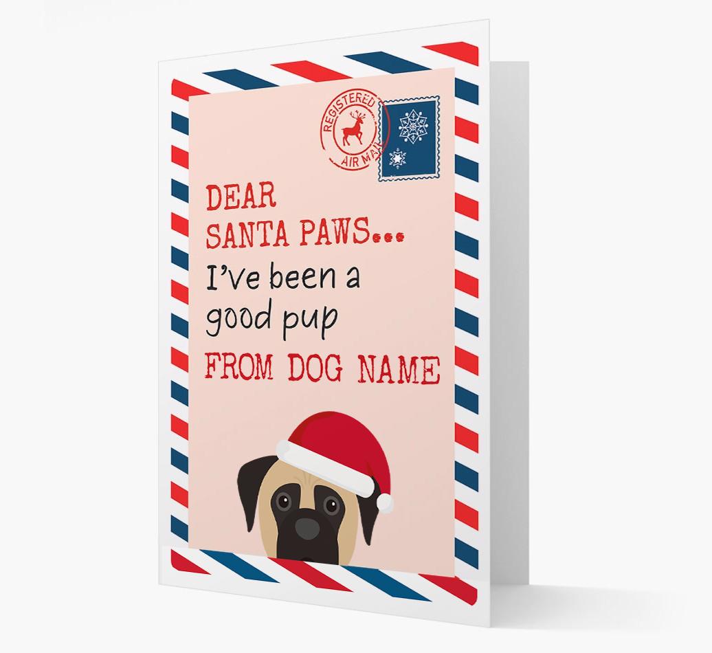 'Dear Santa' Card with your {breedFullName} Christmas Icon